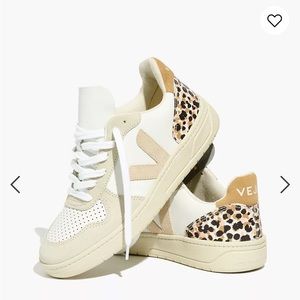 Madewell x Veja™ V-10 Sneakers in Animal Print Leather